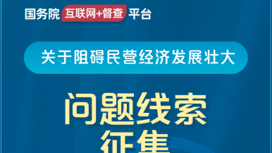 男生把美女操了黄色网站国务院“互联网+督查”平台公开征集阻碍民营经济发展壮大问题线索